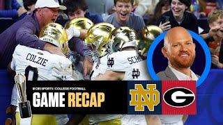 Brandon Marcelo reacts to No. 7 Notre Dame's impressive win over No. 2 Georgia | On-Field Recap