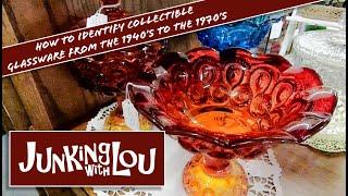 How to Identify collectible glassware from the 1940's to the 1970's