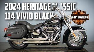 New 2024 Harley-Davidson® Heritage Classic 114  - Vivid Black & Chrome!