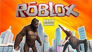 King Kong vs Skullcrawler fight - Kaiju Universe Roblox - Jan Eric Zockt vs Steelbergs