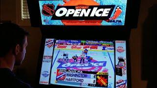 2 On 2 Open Ice Challenge Arcade Cabinet MAME Gameplay w/ Hypermarquee