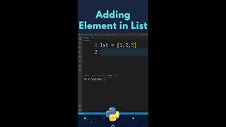 Append Element to List in Python |  #shorts