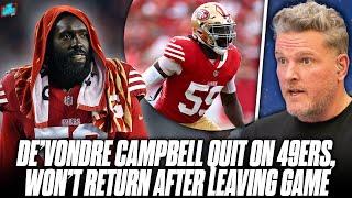 De'Vondre Campbell Quits, Walks Off Field, "Didn't Want To Play" In Middle Of Game vs Rams