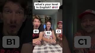 What's your level in English? A1/A2? B1/B2? C1/C2? Check this video!   