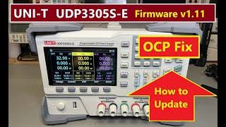 TA-0378: UNI-T UDP3305S-E - Teardown and Firmware 1.11 Fix OCP OVP - 1.12 list output