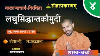 लघुसिद्धान्तकौमुदी | laghu siddhanta kaumudi | BY Swami Keshavananda | KN SWAMI | ep-4