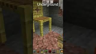 minecraft underground barish se bachne ke liye house #vira #games #likes #viwes #shorts #minecraft