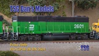 HO Scale DCC BN GP38-2B Amazing Kitbash Dan's Models