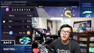 BeasttrollMC reacts to Merami's Ascension to Heaven DT FC [9.73⭐] osu!