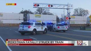 Pedestrian Struck by Train | Feb 19, 2023, WHNT News 19 at 5:30 p.m.