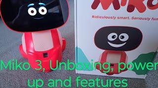 Miko 3 Unboxing and power up/ features #unboxing #miko #ai #robot #funny #setup #play #learning