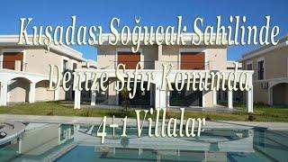 Kuşadası Soğucak Sahilinde Denize Sıfır 4+1 Villalar, Kuşadası Satılık Villa #013