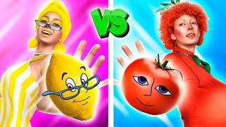 Меня удочерили Mr Tomato and Ms Lemon! Mr Tomato and Ms Lemon в реальной жизни!