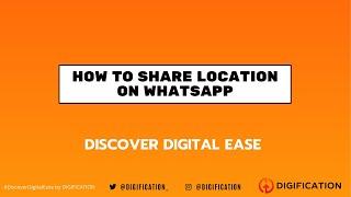 How to Share Location on Whatsapp