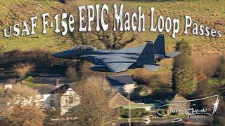 Battling The Autumn Sun For Epic Views Of USAF F-15e In The Mach Loop