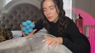 ASMR Body Massage & Reiki Cleansing - Scanning, Pulling, Oil Massage, Dry Brushing