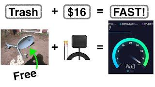 Faster Internet From Trash - DIY LTE Antenna