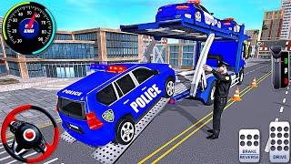 Transport Truck Police Cars Simulator - Police Trailer Transporter Driver - Android GamePlay #3