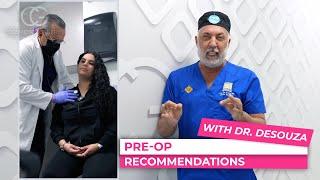PRE-OP Recommendations for surgery at CG Cosmetic Surgery