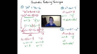 Quadratic Factoring Technique