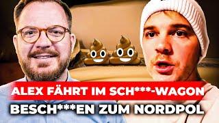  Alex fährt im Sche***-Waggon besch***en zum Nordpol 