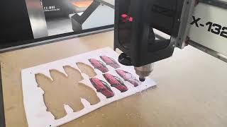 super star cnc router with ccd camera for wood flexible pvc car sticker mdf plastic #cncrouter