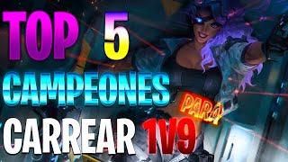 TOP 5 Campeones MAS Rotos para Carrear Solo en CUALQUIER Elo (1v9 Garantizado)