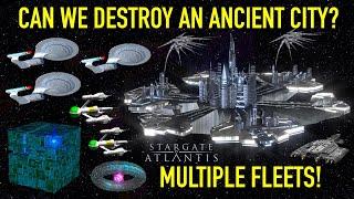 Throwing Sci-Fi Fleets at a Stargate ANCIENT CITY! - Star Trek Starship Battles