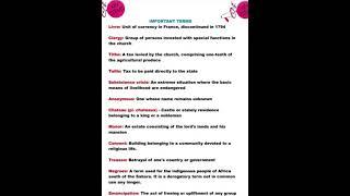 French Revolution Important(Dates and events) ️ l Class 10 l History l The study zone #shorts#study
