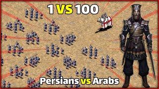 1 Persian Knight killed 100 Arabian Swordsmen !! Stronghold Crusader 1