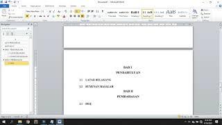 Format Penulisan Laporan PKL, Skripsi, Makalah Agar Lebih Mudah Menggunakan MS.Word