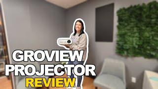 GROVIEW Projector Review  - 15000lux 1080P WiFi Bluetooth Projector with 300’’ Display & 4K Support