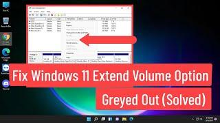 Fix Windows 11 Extend Volume Option Greyed Out (Solved)