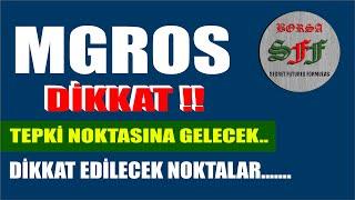 DİKKAT !! MGROS  TEPKİ NOKTASINA KADAR GELECEK...#mgros #borsa #hisseyorum