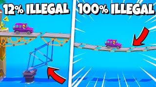 Using ILLEGAL TECHNIQUES to beat Poly Bridge 3...