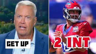 GET UP | The worst QB in the league! - Rex Ryan on Daniel Jones' 2 INT in Giants' loss to Vikings