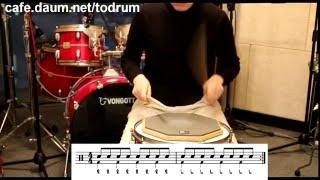 드럼배우기) 보고 들으면서 따라하는 패드 훈련(연습)1 Tommy Igoe's Lifetime [Drum Practice pad ] Warmup (Basic)