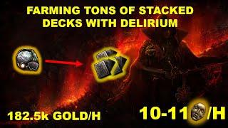 [PoE 3.25] 2614 Stacked Decks In 50 Maps - Delirium Orbs are Still Amazing!!