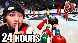 24 HOUR OVERNIGHT UNDERGROUND BOWLING ALLEY CHALLENGE!