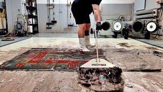 ASMR Deep Carpet Cleaning – Foam and Water Sounds | Speeded Up