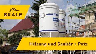 Wie entsteht ein Massivhaus? | Baudoku | So baut die BRALE: Teil 5: Rohinstall. Heizung/Sanitär+Putz