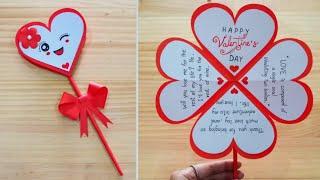 DIY Valentine's Day Greeting Card | How To Make Valentines Card | Valentine's Day Making Easy ️