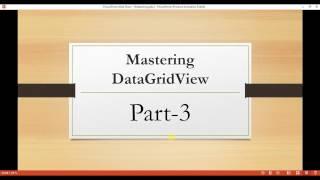 Mastering DataGridView Part-3 ||  How to Hide Column and Rows in DataGridView Programmatically