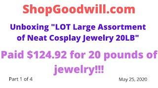 20 pounds of "Neat Cosplay Jewelry" from ShopGoodwill.com