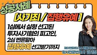 [투자사기-집행유예-성공사례] 투자사기-집행유예 선고받기까지