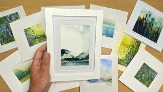 How To Make Cards & Frame Watercolour Paintings