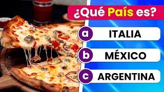 Adivina el PAÍS por la COMIDA Tradicional  | Test de Países y de Cultura General 