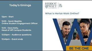 What is Heriot-Watt Online?