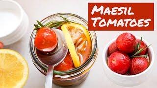 Korean Pickled Tomatoes | Soak in Maesil | Tart, Sweet, Perfect!