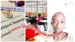 #Vlog : Tips on how to upgrade your matric results.